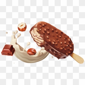 Hazelnut Chocolate Bar Ice Cream, HD Png Download - mango splash png