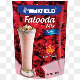 Weikfield Falooda Mix Rose Flavour 200g, HD Png Download - rose milk png