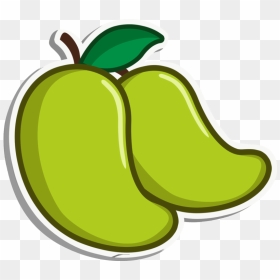 Pin Green Mango Clipart - Green Mango Cartoon Png, Transparent Png - raw mango png
