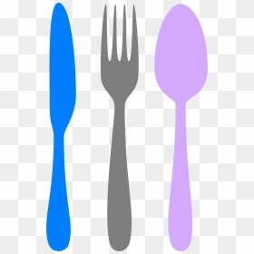 Knife Fork Spoon Silverware Png Image - Clip Art Cutlery, Transparent Png - fork spoon png
