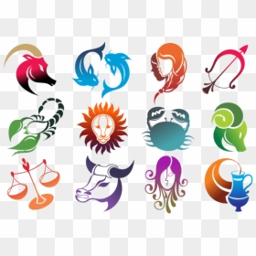 Free Png Colourful Zodiac Signs Set Large Png Images - Zodiac Sign Png, Transparent Png - colourful png