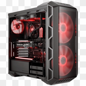 Case Cooler Master H500, HD Png Download - cpu cabinet png