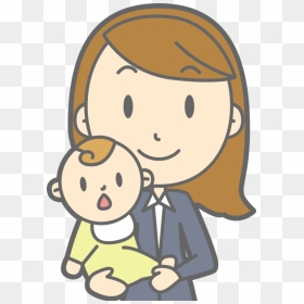 Pleased,cheek,fictional Character - Mom And Baby Clipart, HD Png Download - animated diwali images png