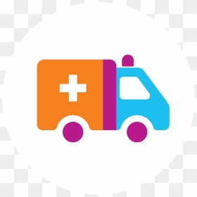 Stylized Ambulance In 3 Colors - Ambulance, HD Png Download - indian ambulance png