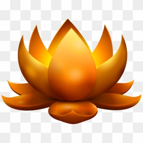 Yellow Glowing Lotus Free Png Clip Art Image​, Transparent Png - lotus png images