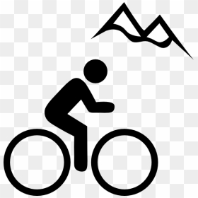 Bike Mountain Clip Art At Vector Clip Art Clipartbold - Mountain Bike Icon, HD Png Download - cycle clipart png