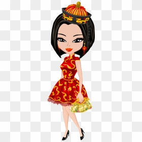 Chinese New Year Outfit Cartoon, HD Png Download - animated diwali images png
