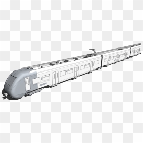Rapid Transit 3d Model, HD Png Download - metro train png