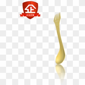 Taic Titanium Color Pure Titanium Multi-fork Spoon - Illustration, HD Png Download - fork spoon png