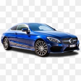 Mercedes Benz C Class Blue Car Png Image - Blue Mercedes Benz Cars, Transparent Png - car png images transparent