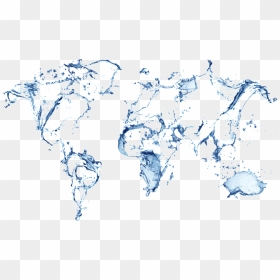 World Map Art Png, Transparent Png - water png hd
