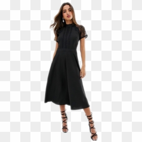 Midi Dress Png Photo - Girl In Dress Png, Transparent Png - ladies wear png