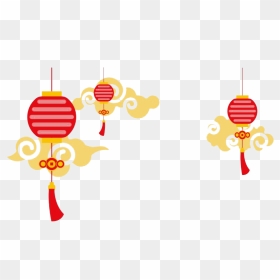 Red Chinese Lamp Png Image - Chinese New Year Lion Dance Cartoon, Transparent Png - chinese png