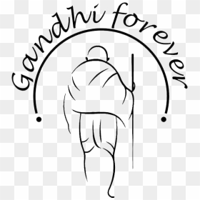 Artists Drawing Ganpati - Gandhi Forever, HD Png Download - vinayagar images outline png