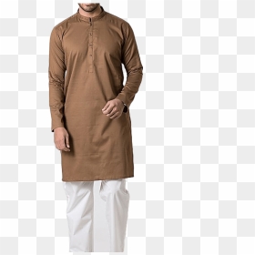 Stylish Brown Cotton Men Kurta-0 - Pocket, HD Png Download - kurta png