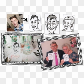 Sketch, HD Png Download - wedding caricature png
