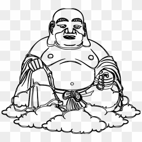 Face Line Drawing At - Buddha Coloring Page, HD Png Download - budha png