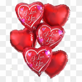 Valentines Balloons Png Graphic Transparent Library - Valentine's Day Balloons Png, Png Download - love balloons png