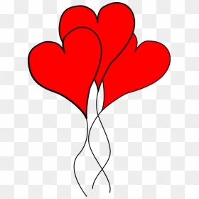 February Valentine Clip Art, HD Png Download - love balloons png
