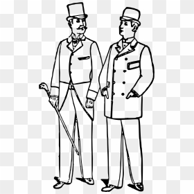 Men"s Suits 1892 Clip Arts - Men Clipart Black And White, HD Png Download - gents wear png
