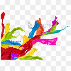 Free Png Paint Splatter Left Corner Footer Png Image - Colourful Paint Splash Png, Transparent Png - colourful png