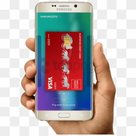 Samsung Galaxy S6 And Galaxy S6 Edge Smartphones Displaying - Visa, HD Png Download - smart mobiles png