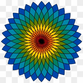 Colorful Flower Clip Arts - 100 Herbal Logo Png, Transparent Png - flower images png format