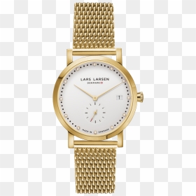 Gold Watch Png - Lars Larsen Watches, Transparent Png - ladies watches png