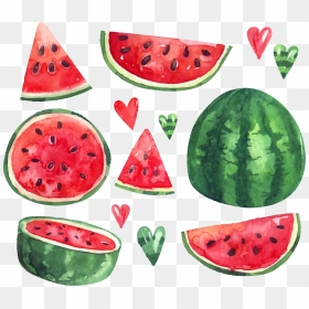 Summer Citrullus Ice Euclidean Vector Watermelon Lanatus, HD Png Download - water melon png