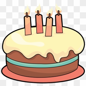 Art Cake Birthday Cake Clipart 4 Cakes Clipartix - Small Birthday Cake Cartoon, HD Png Download - birthday cartoon png