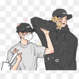 Chanbaek Png Fanart ♡ - Fanart Chanbaek, Transparent Png - hip hop cap png