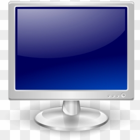 Monitor Clip Art At Clker - Lcd Monitor Clipart, HD Png Download - desktop computer images png