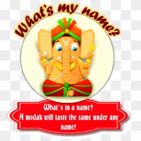 Whats My Name Ganesh2016 - Riddles On Lord Ganesha, HD Png Download - modak png