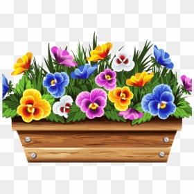 Clip Art Of Flower Pot, HD Png Download - gamla flower png