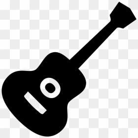 Guitar Icon Vector, Hd Png Download - Black Ukulele Clipart, Transparent Png - guitar png hd