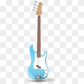 Clipart Guitar Bass Guitar - Bass Guitar Clip Art, HD Png Download - guitar png hd