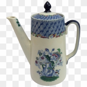 Circa 1914 Spode Masons Chocolate Potor Hot Water Pot - Teapot, HD Png Download - water pot png