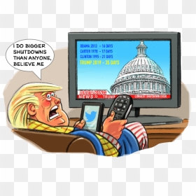 At The End Of A Week That Saw China Hopes Fade, Brexit - Trump Government Shutdown Cartoons, HD Png Download - wedding caricature png