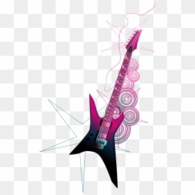 Guitar Painted Vector Electric Free Download Png Hd - Hd Image Of Guitar Vector, Transparent Png - guitar png hd