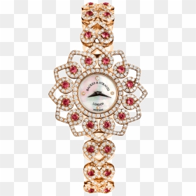 Victoria Princess Red Rose Luxury Diamond Watch - Analog Watch, HD Png Download - ladies watches png