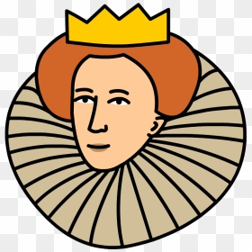 Queen Clipart Head - Queen Elizabeth I Cartoon, HD Png Download - queen clipart png