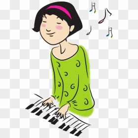 Clipart Piano Cartoon Play, Clipart Piano Cartoon Play - Play An Instrument Clipart, HD Png Download - indian lady png