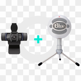 Instant Creator Studio - Microfono Blue Snowball Ice, HD Png Download - mic with stand png