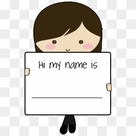 Downloadable Birthday Name Tags For Smart Parenting - Clip Art My Name, HD Png Download - birthday cartoon png