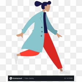 Walking Man Vector Png, Transparent Png - indian lady png