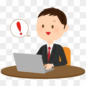 Business Man Laptop Computer Clipart - Computer User, HD Png Download - man with laptop png