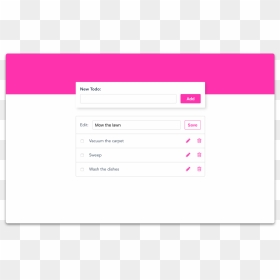 Do List App Template, HD Png Download - delete button image png