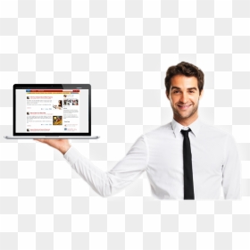Imagenes Png De Empresarios , Png Download - Businessman Png, Transparent Png - man with laptop png
