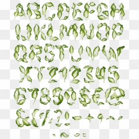 Pipal Leaves Font , Png Download - Leaves Font, Transparent Png - peepal tree png