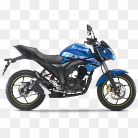 Suzuki Gixxer Blue 2017, HD Png Download - apache bike png